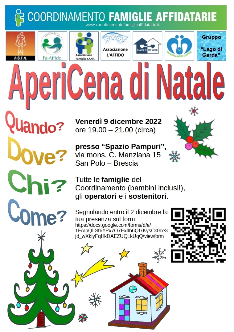 AperiCena Di Natale 2022 Coordinamento Famiglie Affidatarie BS